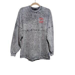 Coca Cola Spirit Jersey‎ Medium Acid Wash Graphic Long Sleeve Top Tee